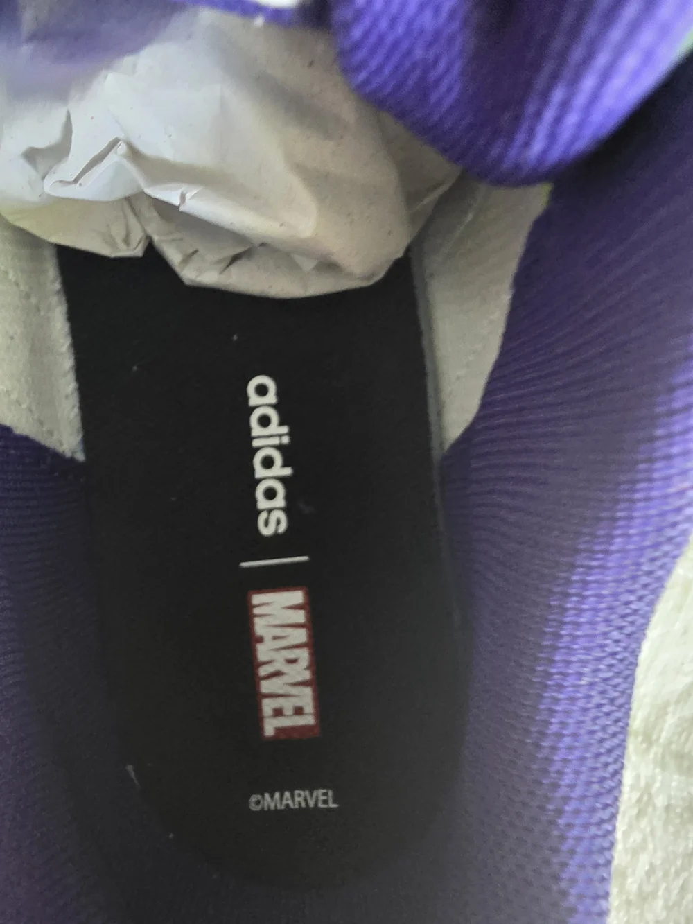 NWT Adidas x Marvel Grand Court Hulk Avengers Kids Sneakers Size 5Y